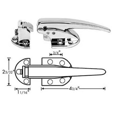 Kason 10930C00004 Latch W/Strike 10930C00008